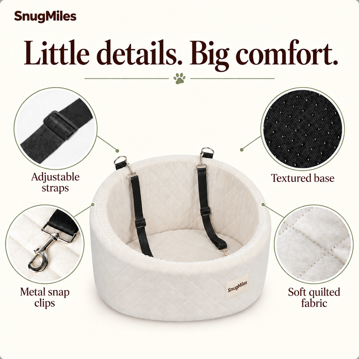 Detale legowiska SnugMiles